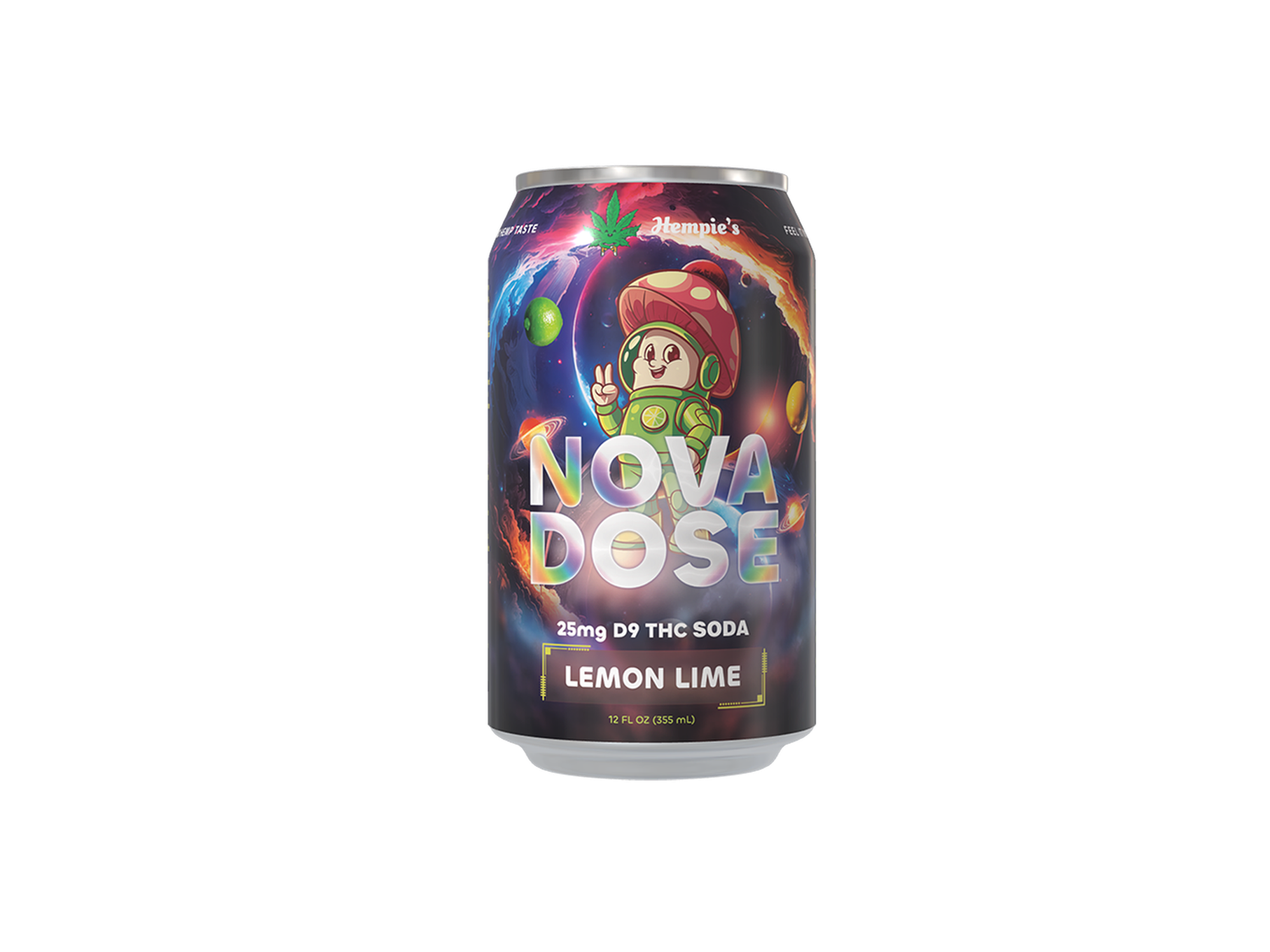 Hempie's Lemon Lime Soda ‚ Nova Dose (25mg D9, 12oz)