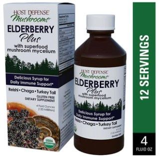 Host Defense Mushrooms Elderberry Plus Syrup