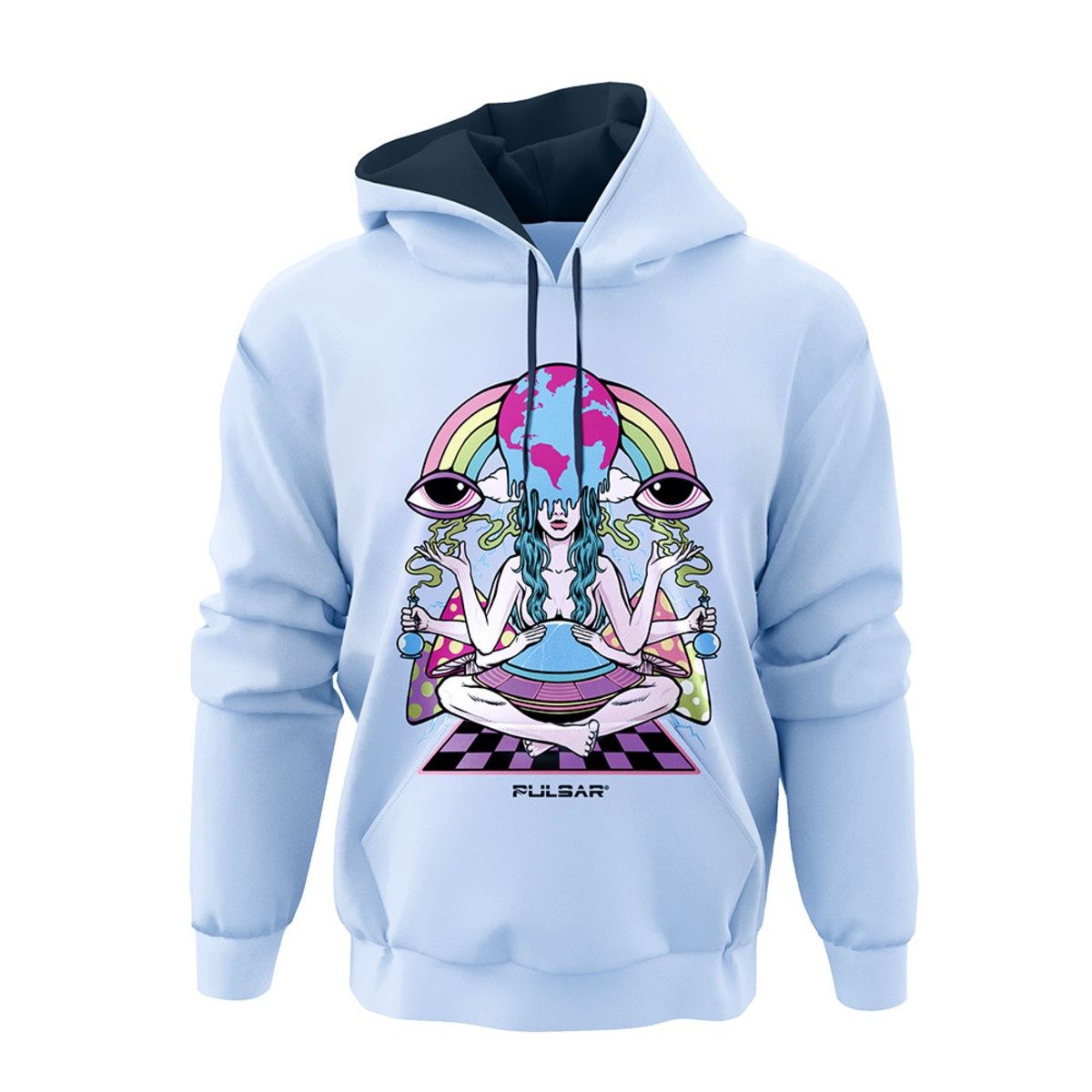 Meditation Ultra Soft Pullover Hoodie - Blue