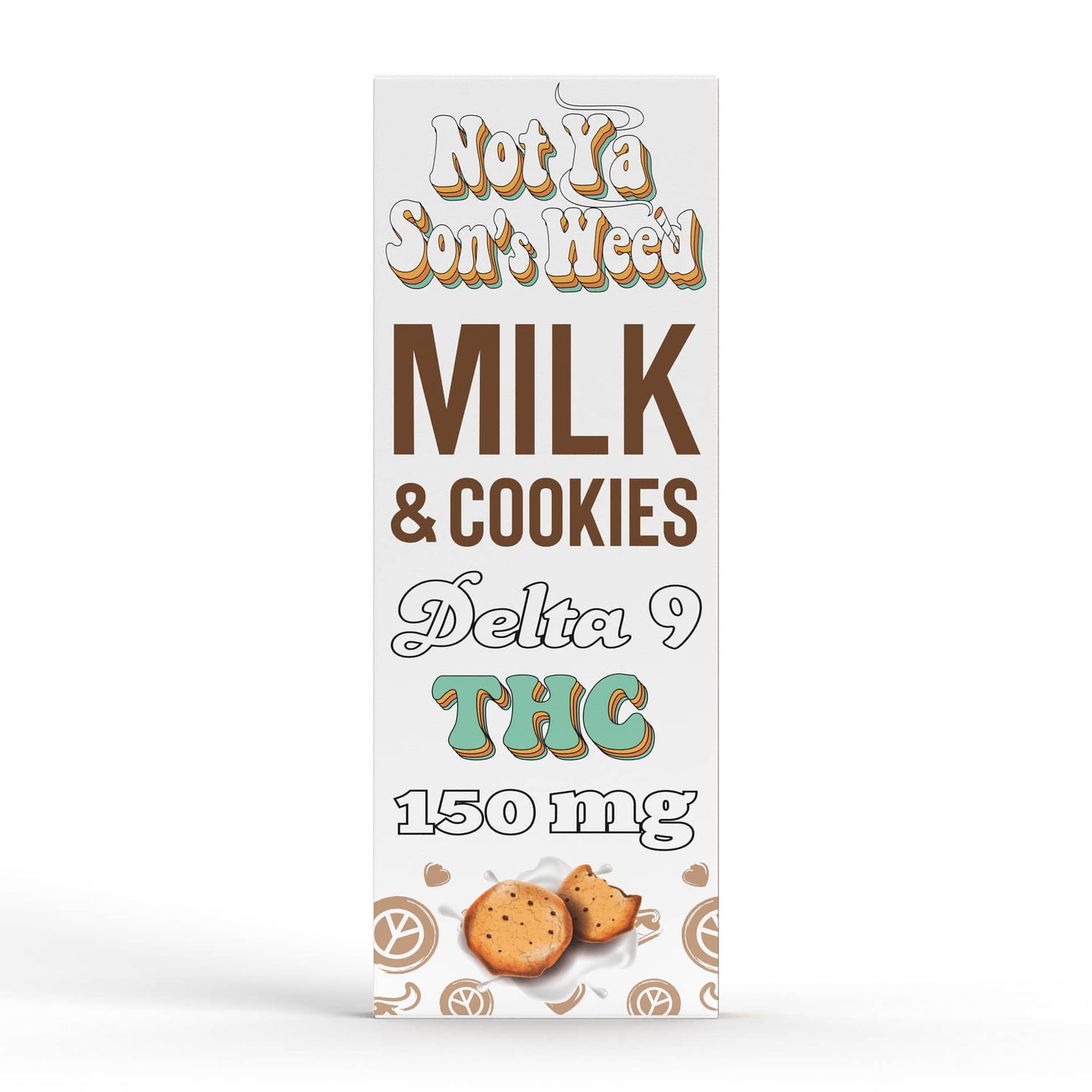 Not Ya Son's Weed - Milk &amp; Cookies ‚ 150 MG Delta 9 Chocolate Bar