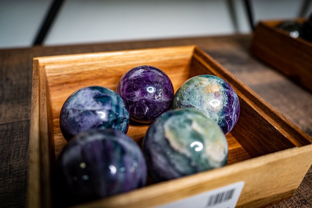 Rainbow Fluorite Sphere