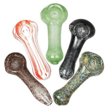 Bold Striation Spoon Pipe | 3.5"