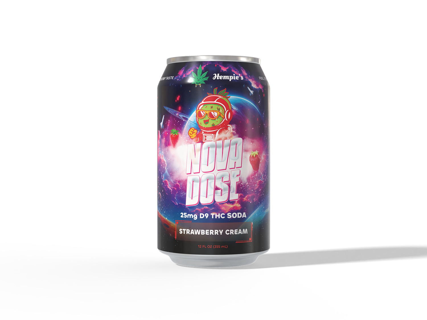 Hempie, Strawberry Cream Soda ‚ Nova Dose (25mg D9, 12oz)