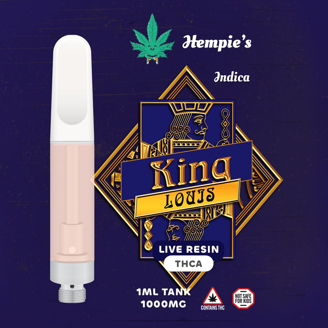 Hempies THCA King Louis Indica Vape Cart