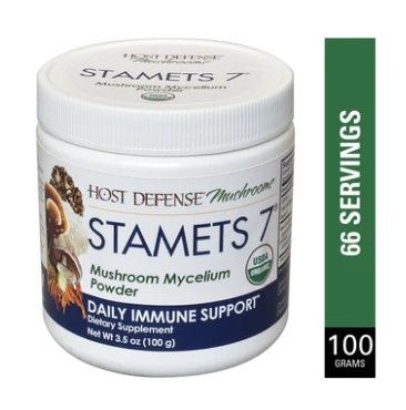 Host Defense Mushroom Stamets Mushroom Mycelium Powder - Daily Immune Support