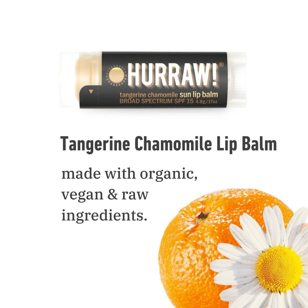Hurraw! Tangerine Chamomile Sun Lip Balm - SPF15
