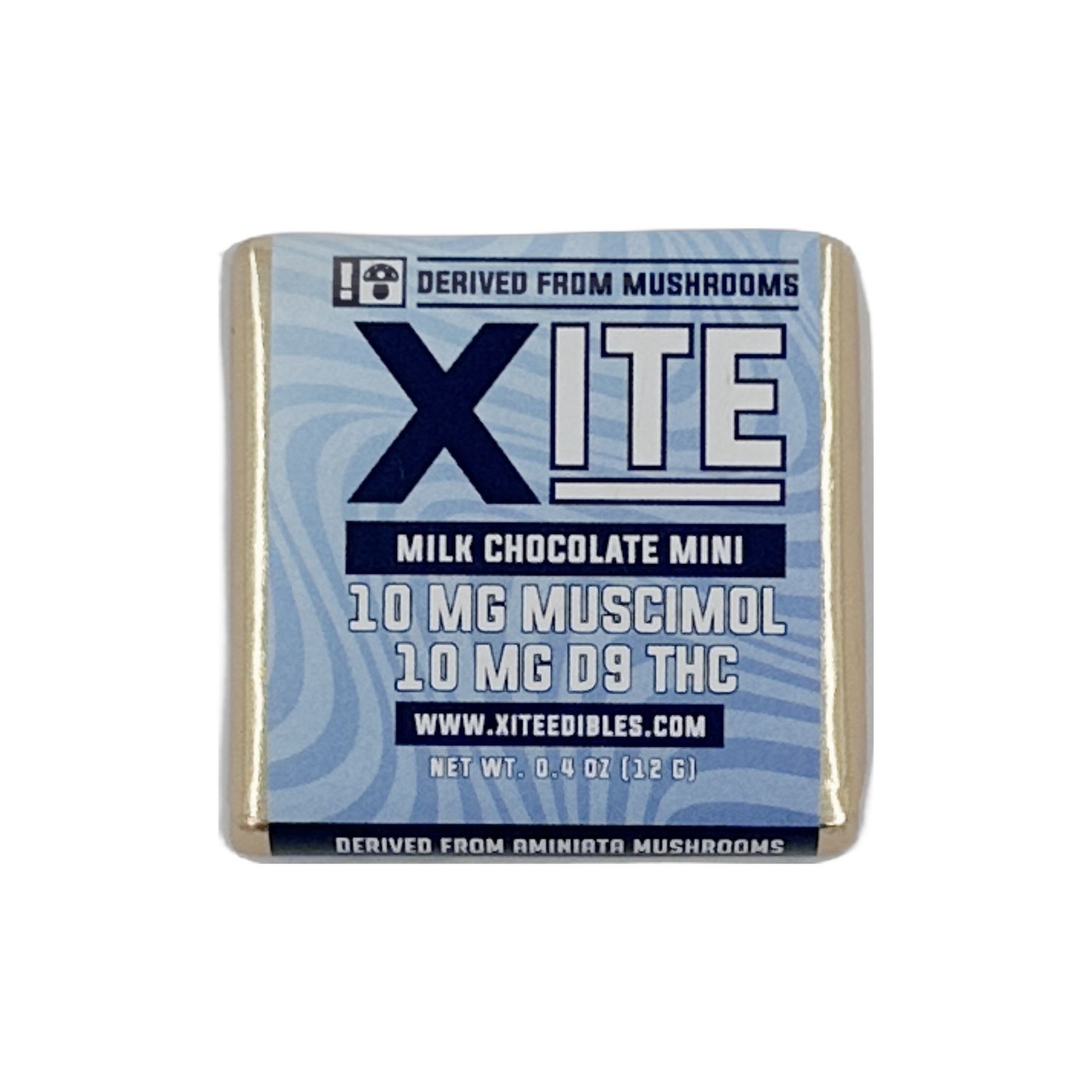 Milk Chocolate Mini 10 MG Muscimol/ 10MG D9 THC - Xite