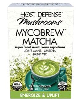 MycoBrew Matcha - Lion's Mane, Matcha Drink Mix - Host Defense Mushrooms