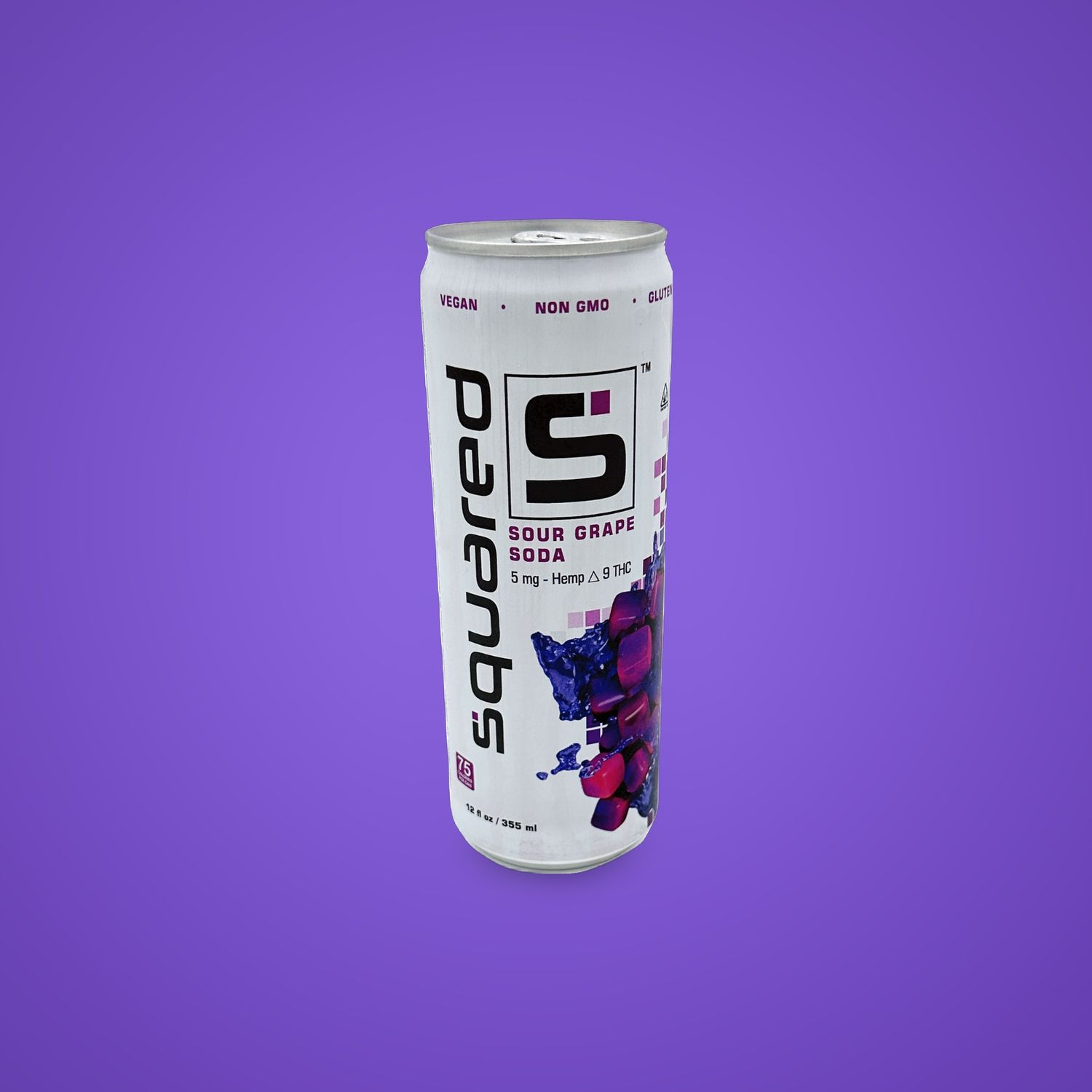 Squared Sour Grape Soda