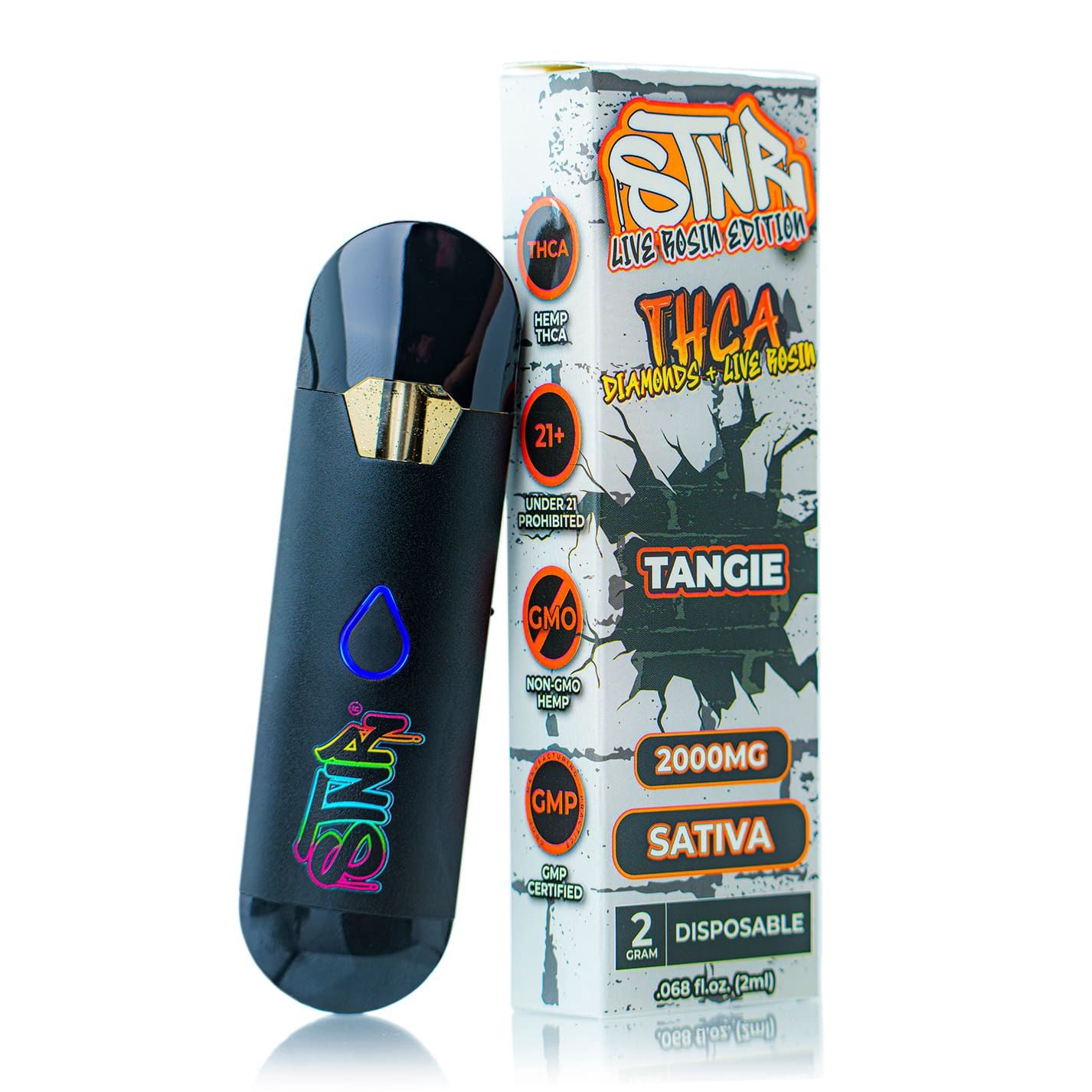 STNR Tangie - Sativa 2 gram THCA Diamonds + Live Rosin