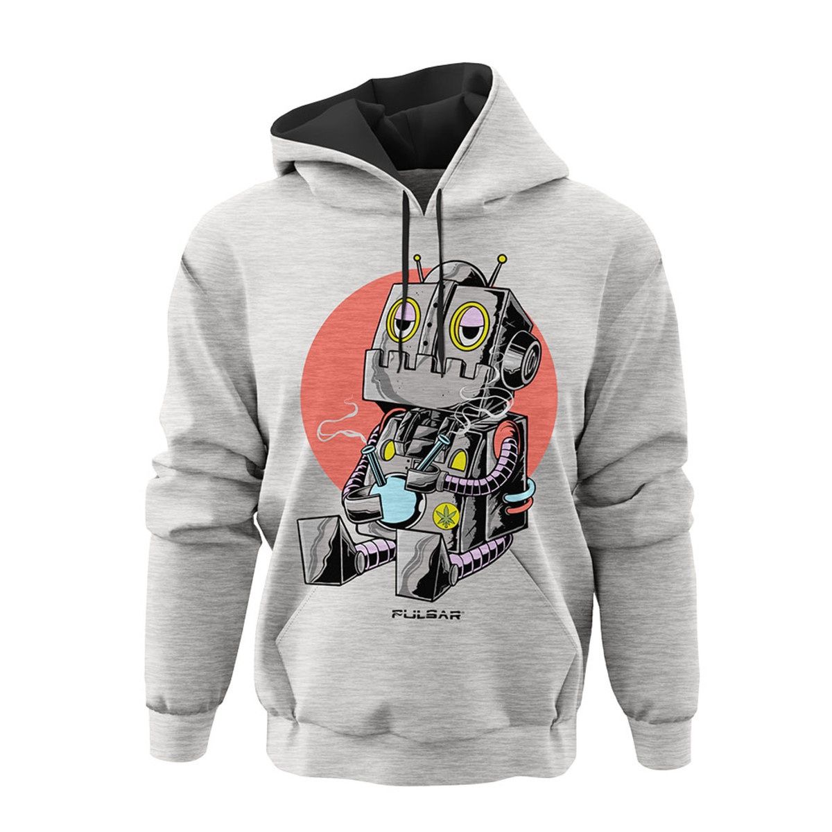 Stoned Bot - Ultra Soft Pullover Hoodie - Grey