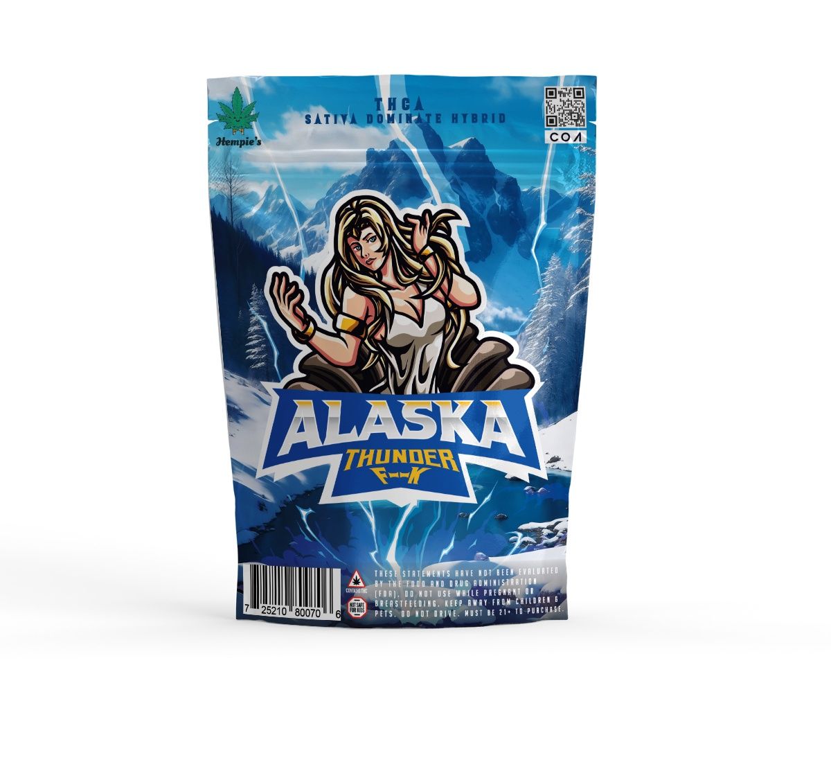 THCA Flower - AAA Alaska Thunder F--K - Sativa Dominant Hybrid