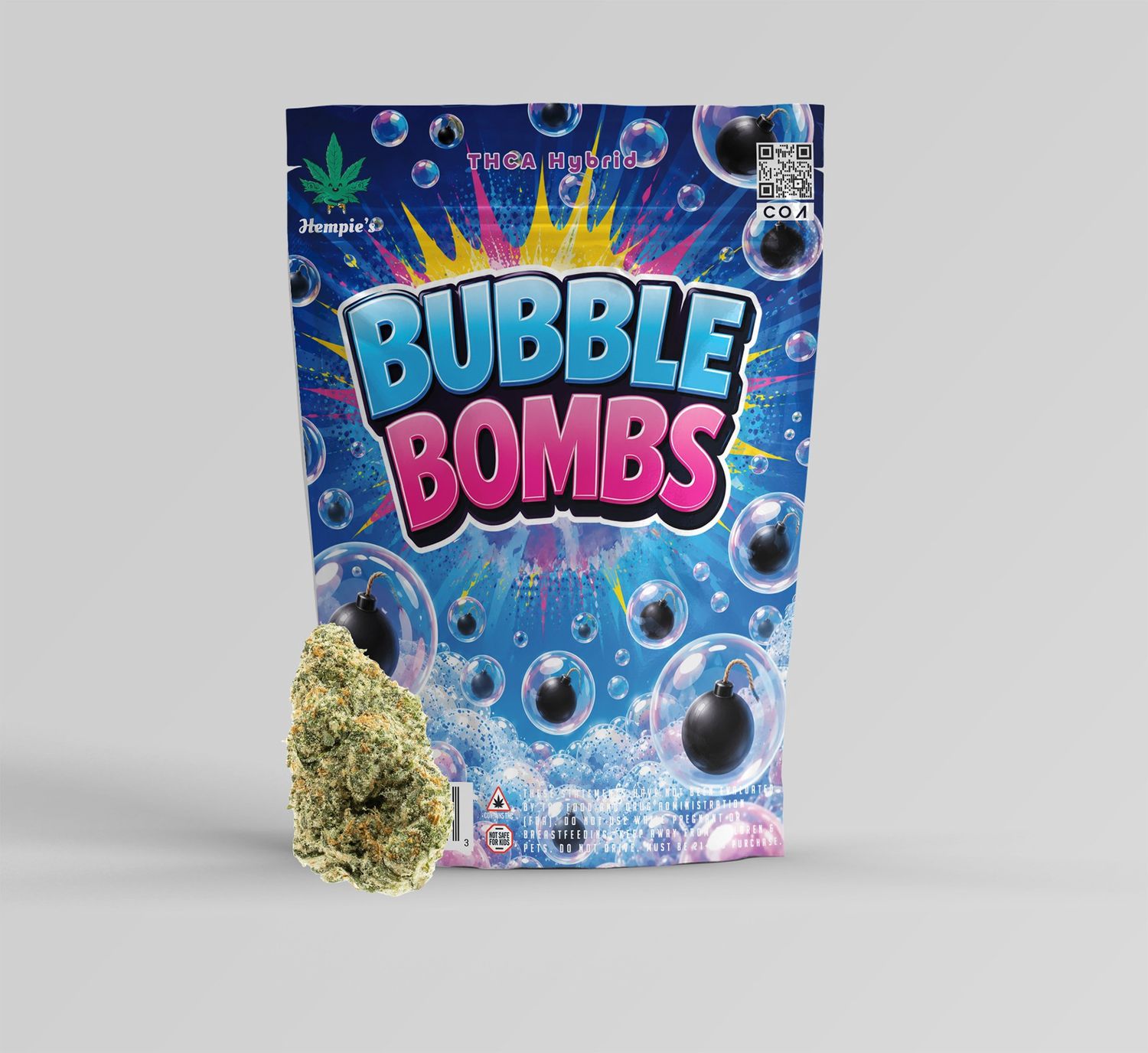 THCA Flower - AAA Bubble Bombz - Hybrid