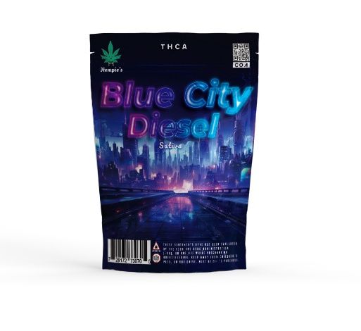 THCA Flower - AAA Blue City Diesel - Sativa