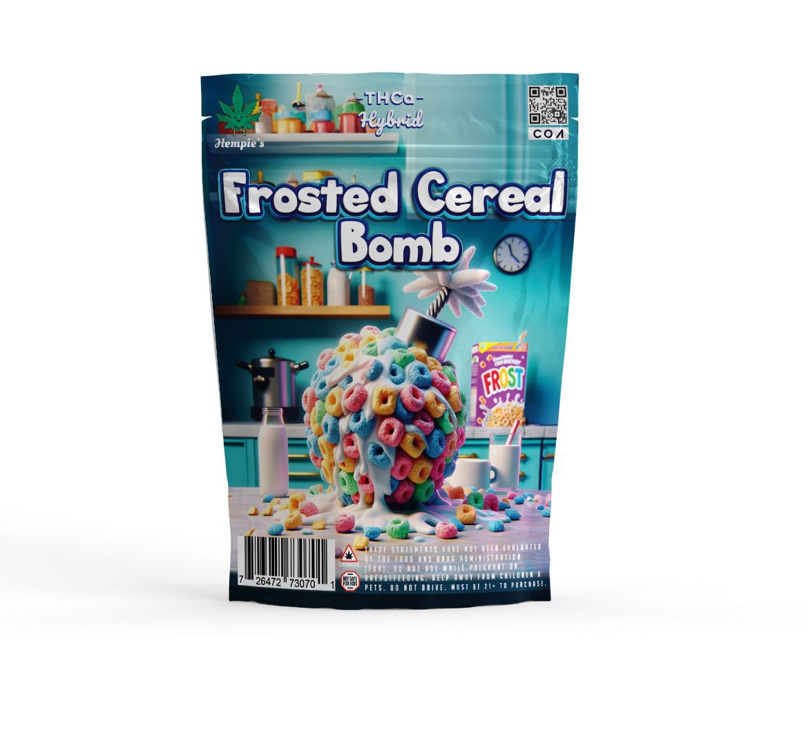 THCA Flower - AAA Frosted Cereal Bomb - Hybrid