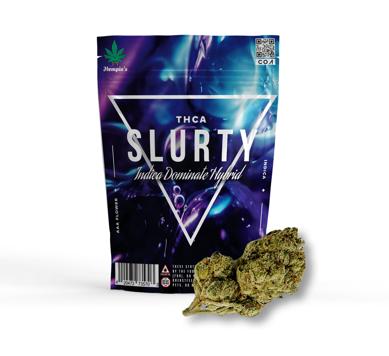 THCa Flower - AAA Slurty - Indica Hybrid