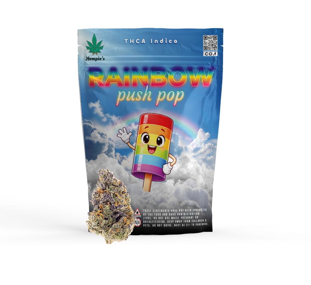 THCA Flower - AAA Rainbow Push Pop - Indica