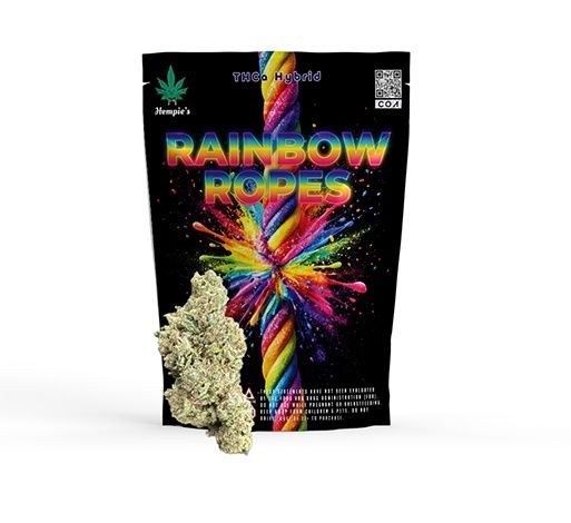THCA Flower - AAA Rainbow Ropes - Hybrid