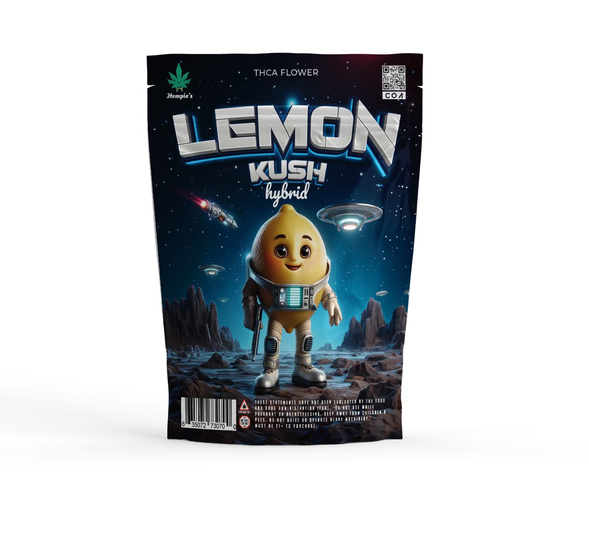 THCA Flower - AAA Lemon Kush - Hybrid