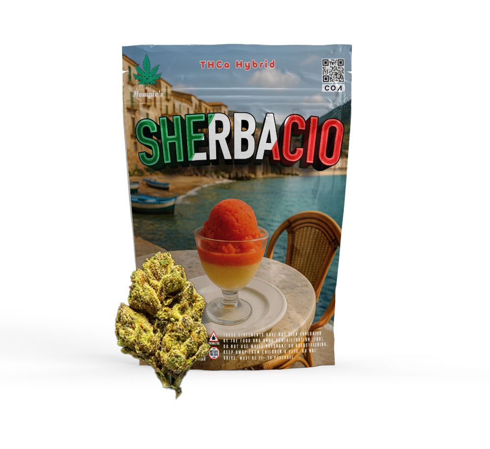 THCA Flower - AAA Sherbacio - Hybrid
