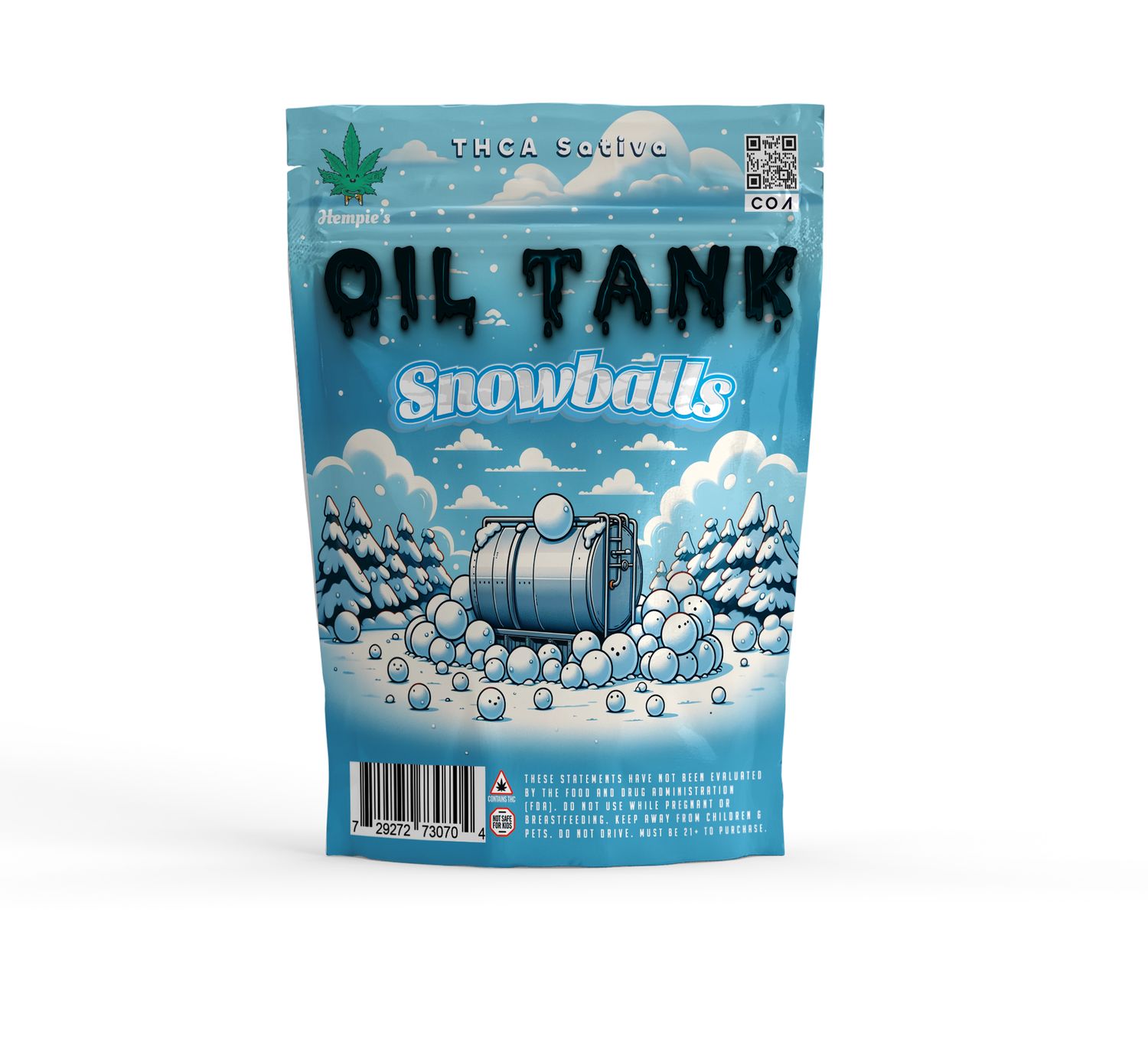 THCA Flower - AAA Snowballs Oil Tank - Sativa