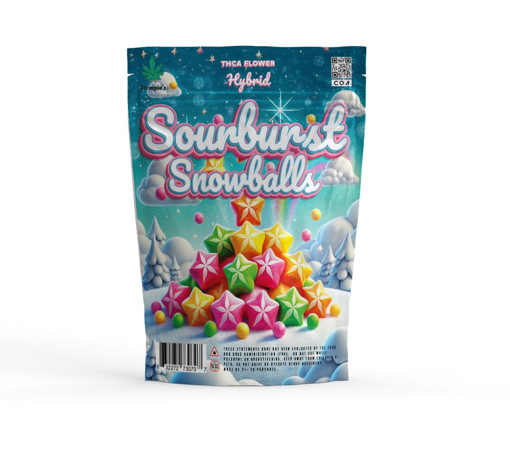 THCA Flower - AAA Sourburst Snowballs - Hybrid