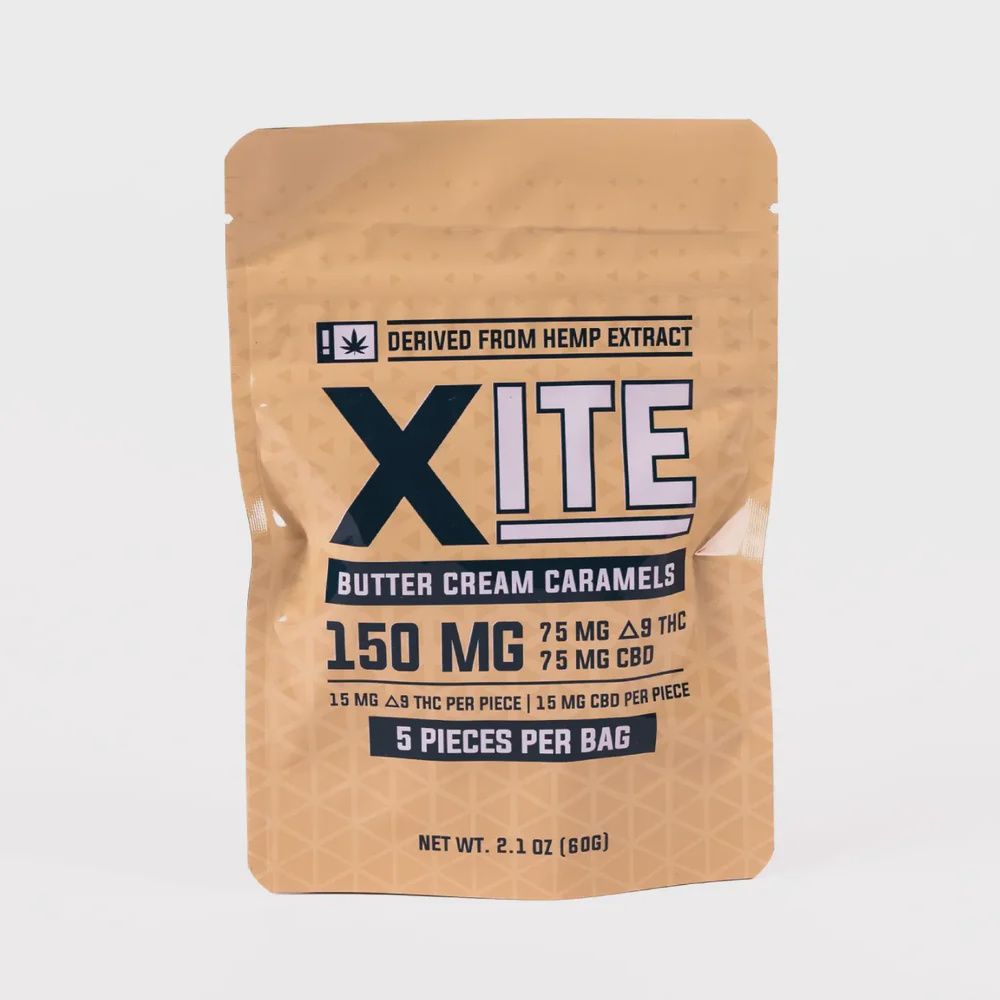 Xite Butter Cream Caramels 15mg D9/ 15mg CBD