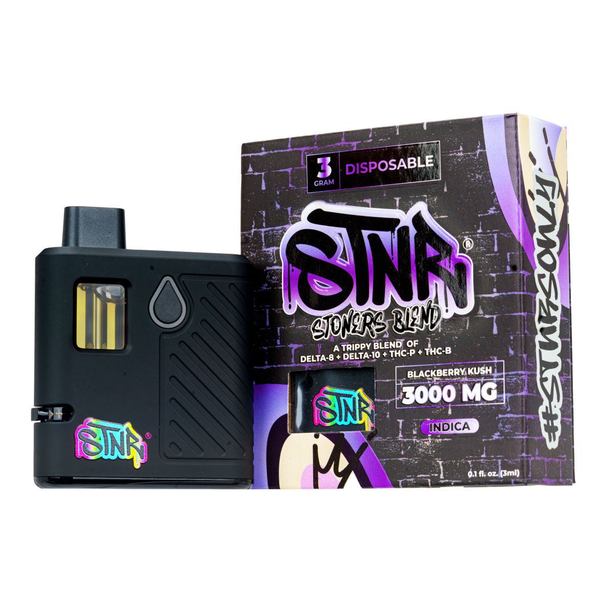 STNR Blackberry Kush - Indica -3g Blend