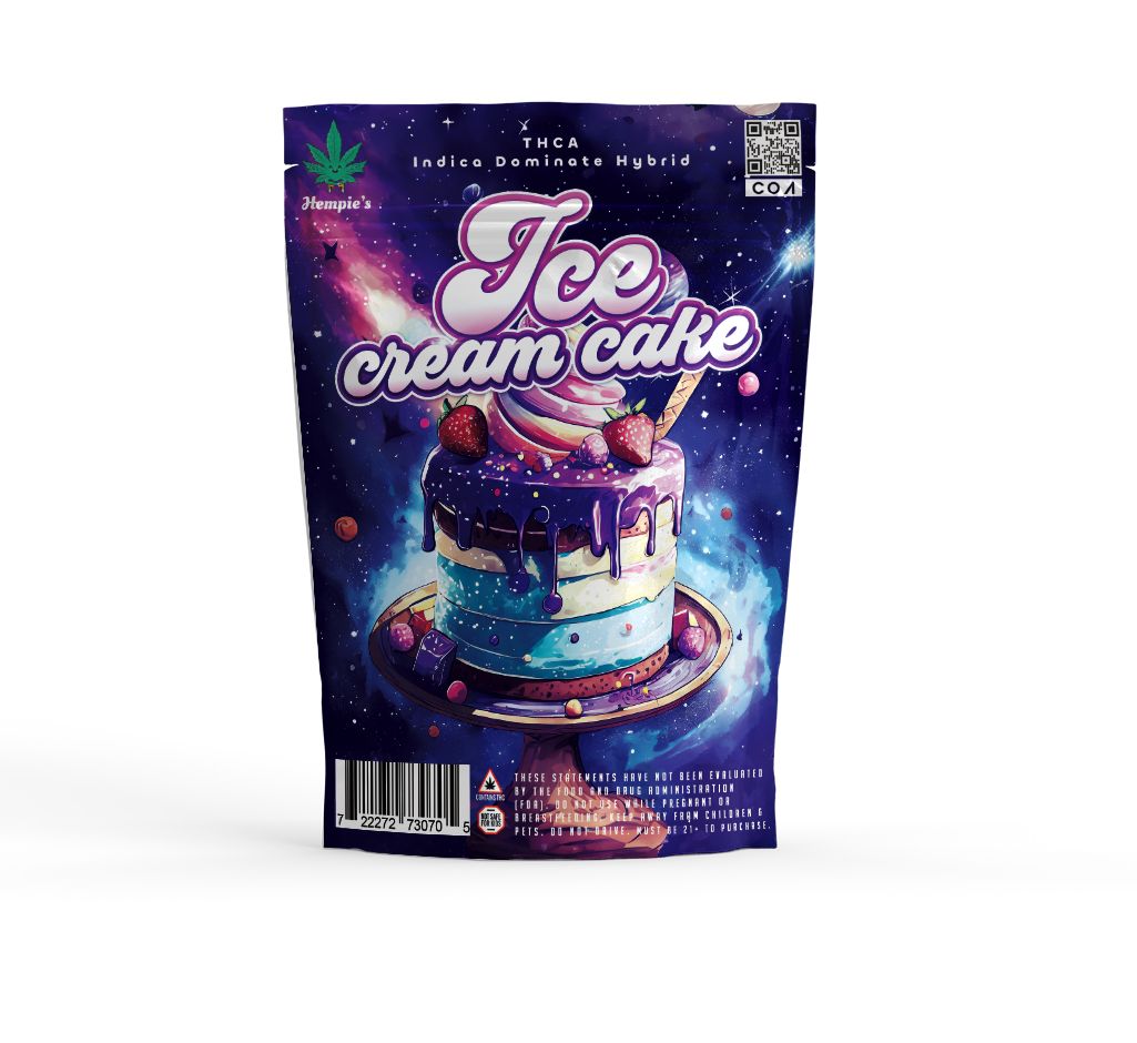 THCA Flower - AAA Ice Cream Cake - Indica Dominant Hybrid
