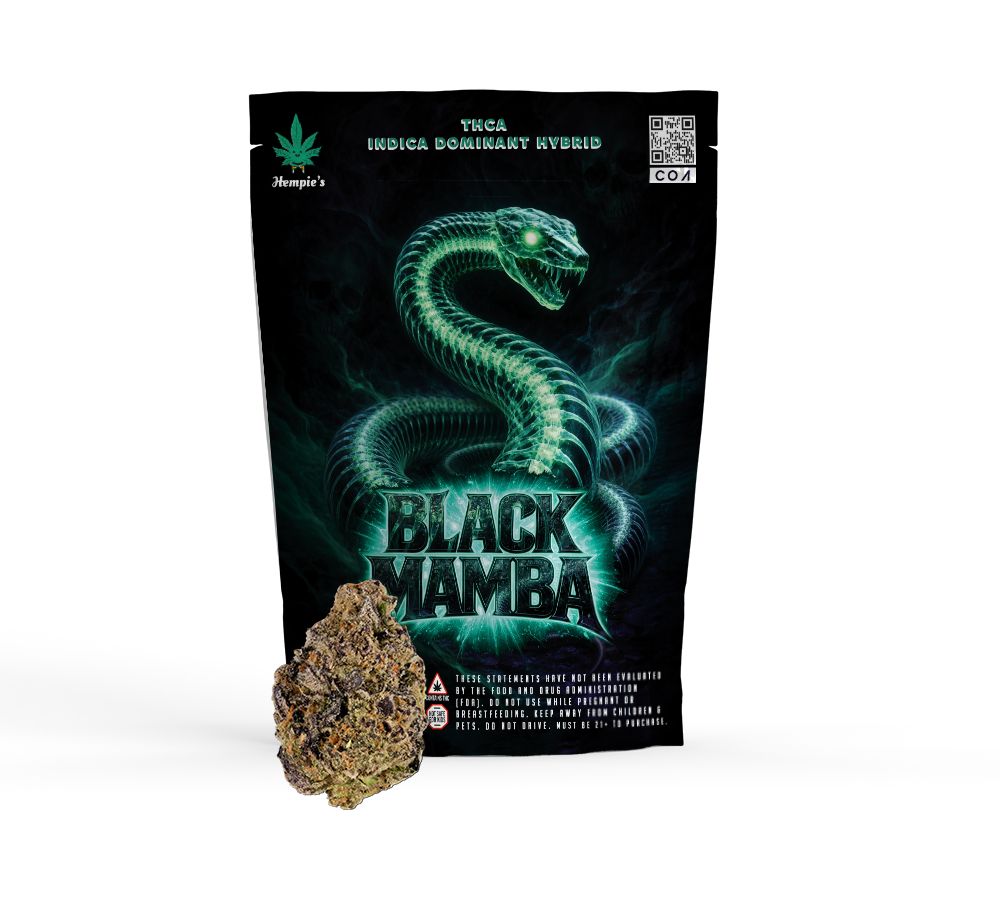 THCA Flower - AAA Black Mamba - Indica Dominant Hybrid