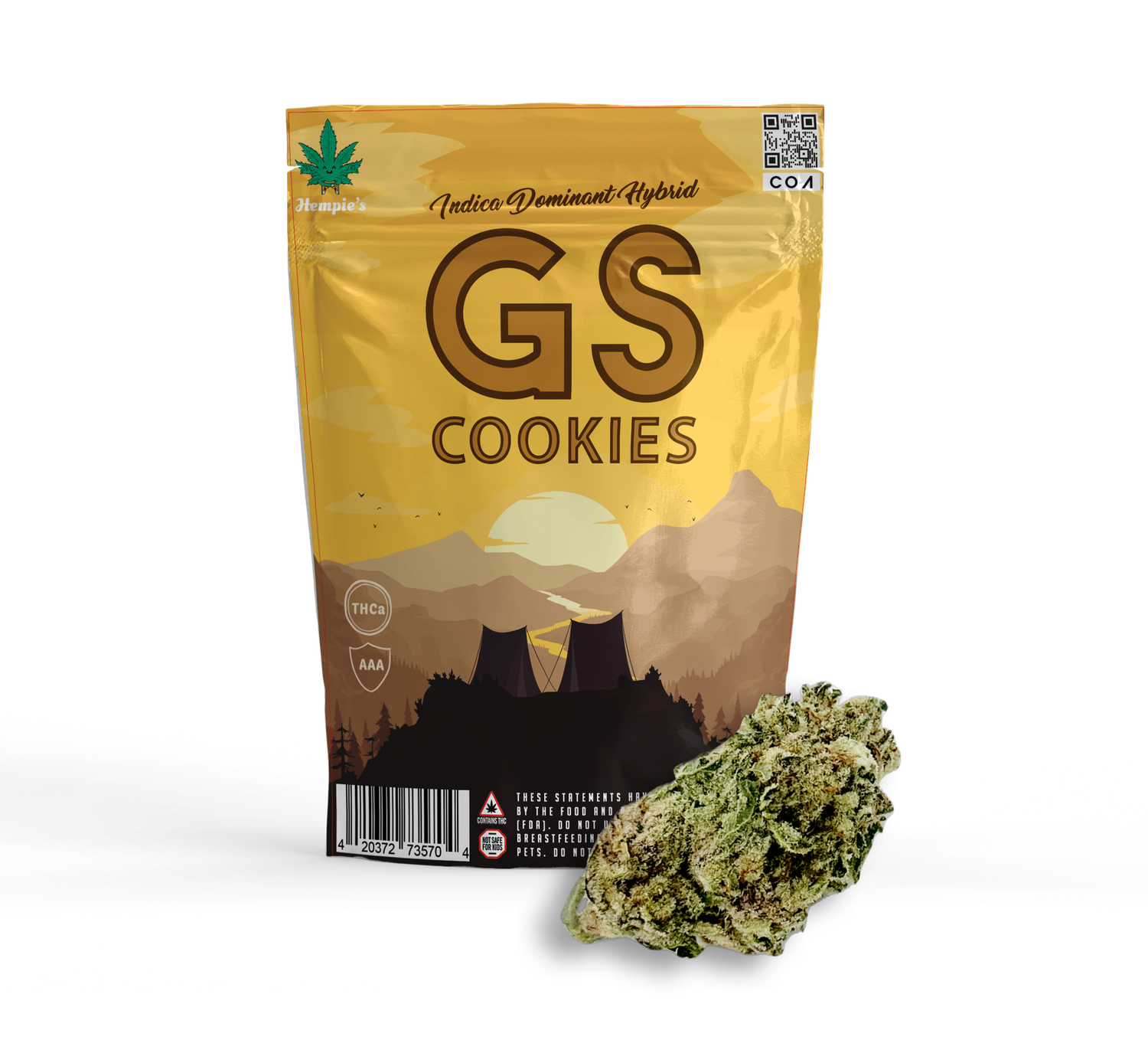 THCa Flower - AAA GS Cookies - Indica Hybrid