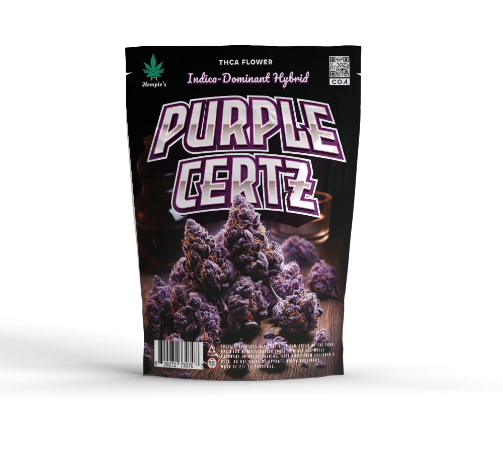 THCA Flower - AAA Purple Certz - Indica-Dominant Hybrid