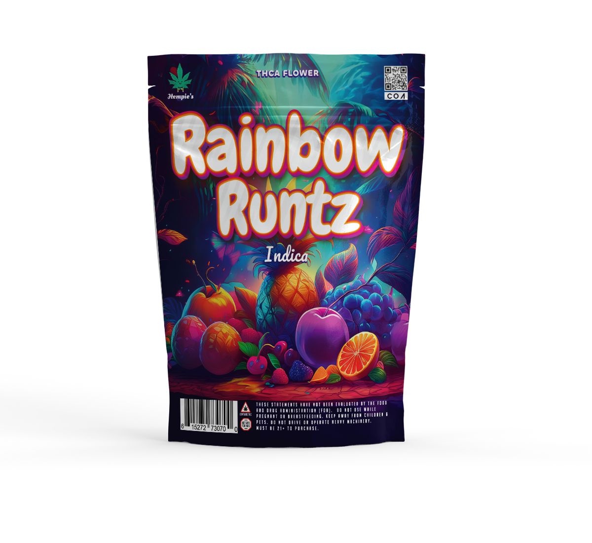 THCA Flower - AAA Rainbow Runtz - Hybrid