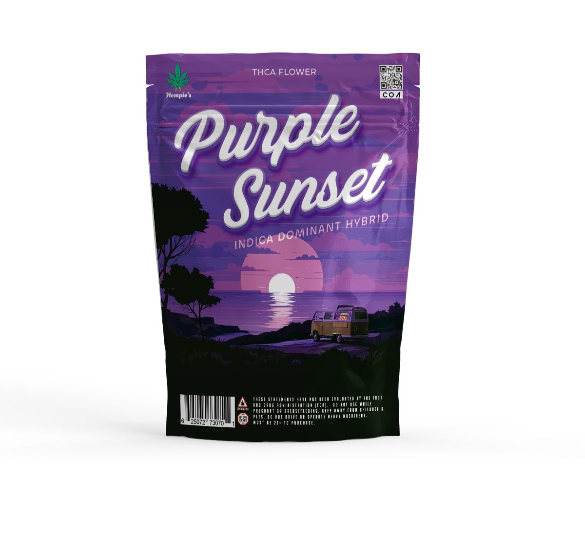 THCA Flower - AAA Purple Sunset - Indica Dominate Hybrid