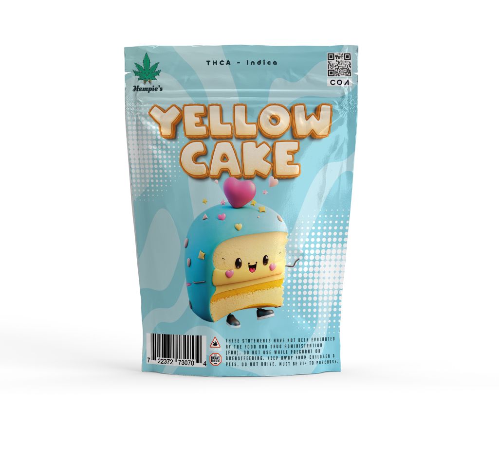 THCA Flower - AAA Yellow Cake - Indica
