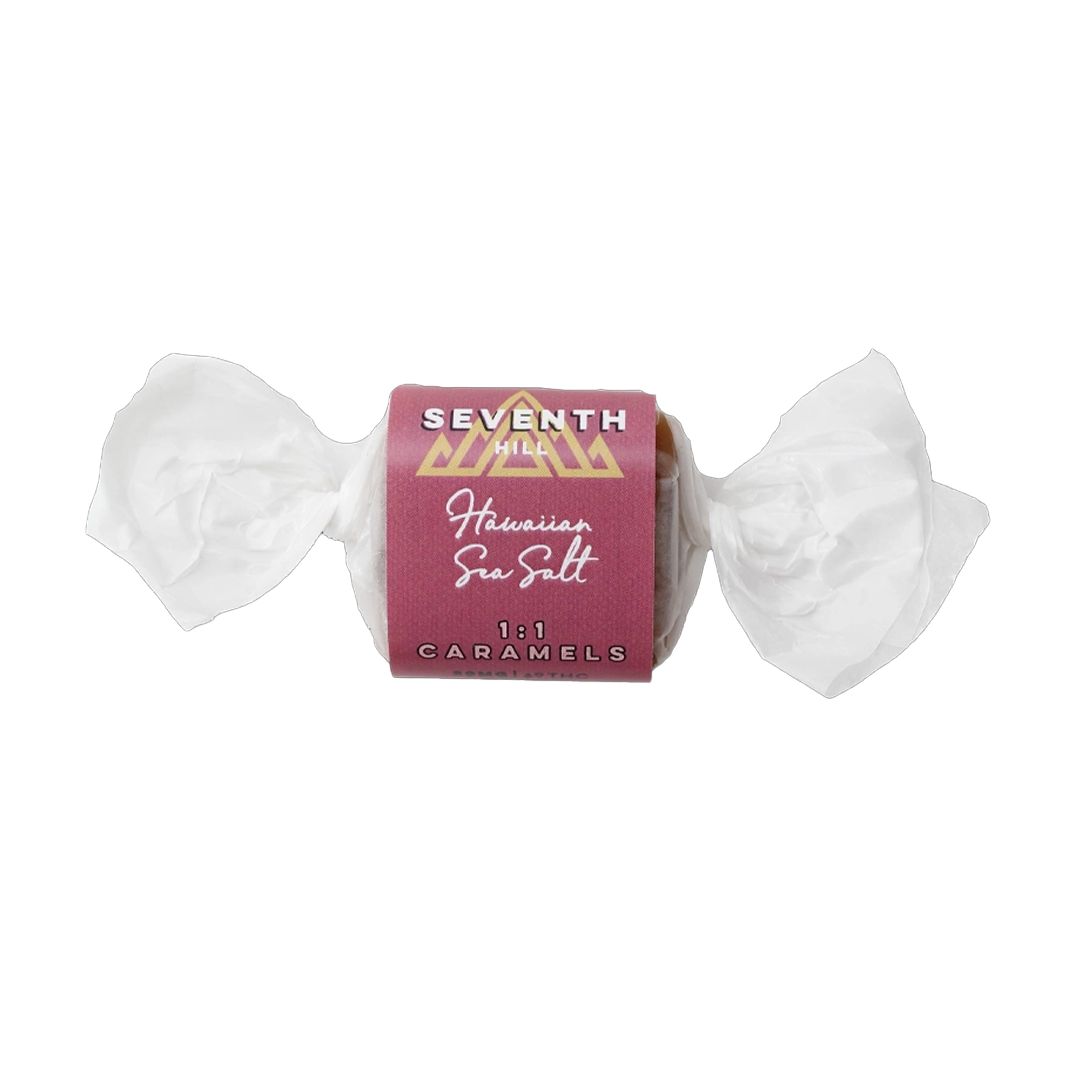 Seventh Hill Hawaiian Sea Salt Caramels 1:1 | 20MG D9 THC + 20MG CBD