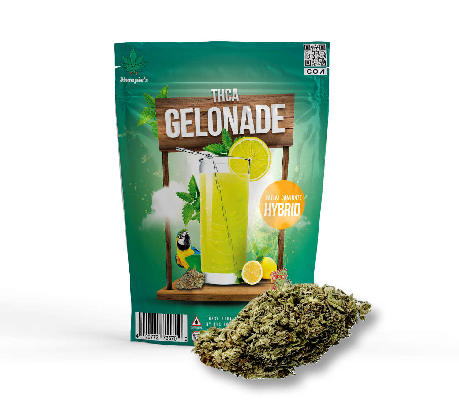 THCA Flower - AAA Gelonade - Sativa Hybrid