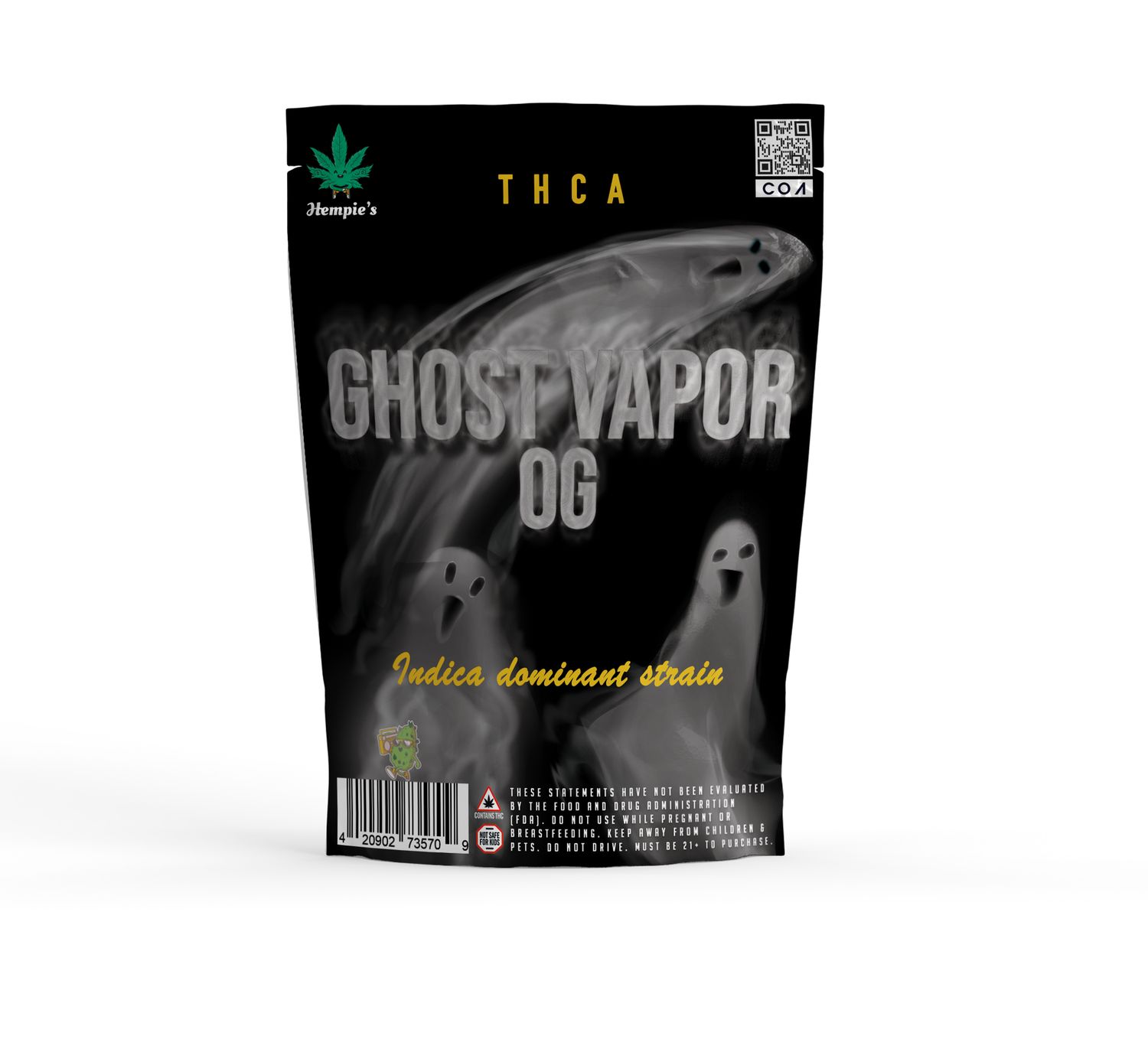 THCA Flower - AAA Ghost Vapor OG - Indica