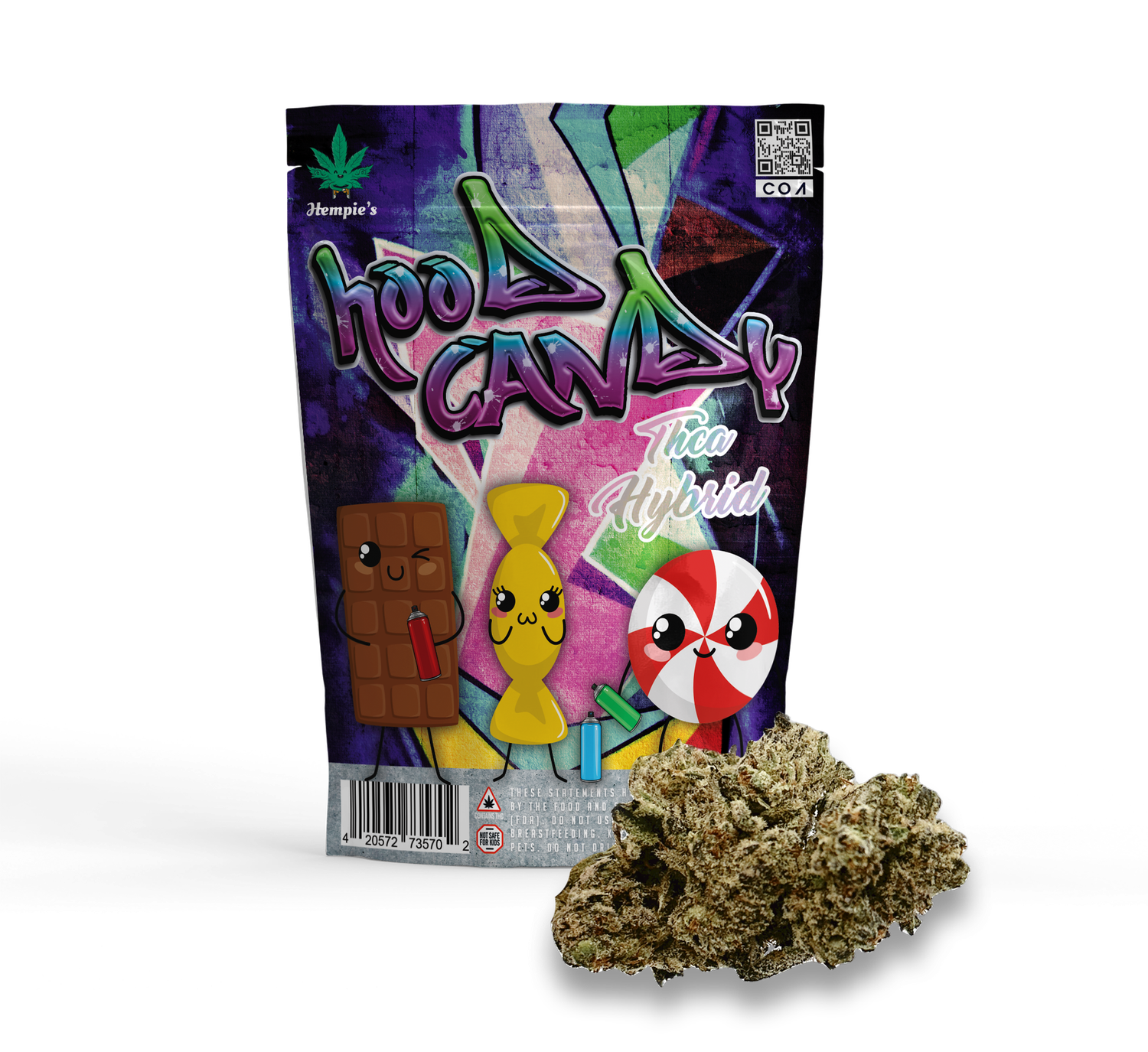 THCA Flower - AAA Hood Candy - Indica Hybrid
