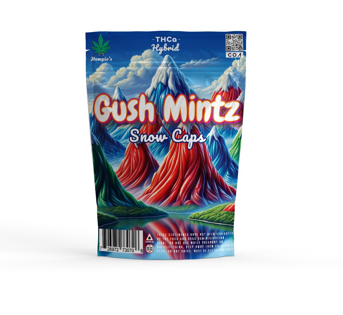 THCA Flower - AAA Gush Mintz Snow Caps - Indica