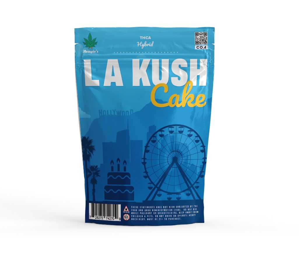 THCA Flower - AAA LA Kush Cake - Hybrid
