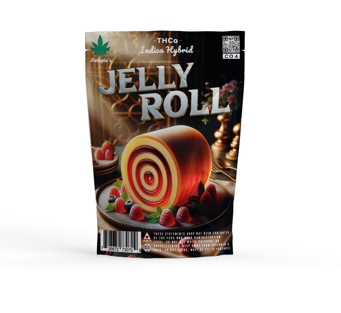 THCA Flower - AAA Jelly Roll - Indica Hybrid