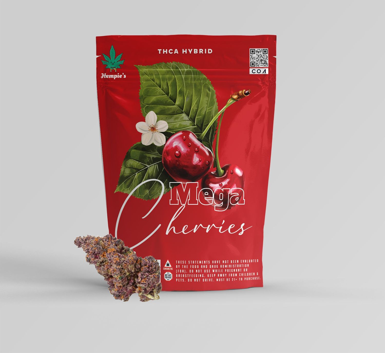 THCA Flower - AAA Mega Cherries - Hybrid