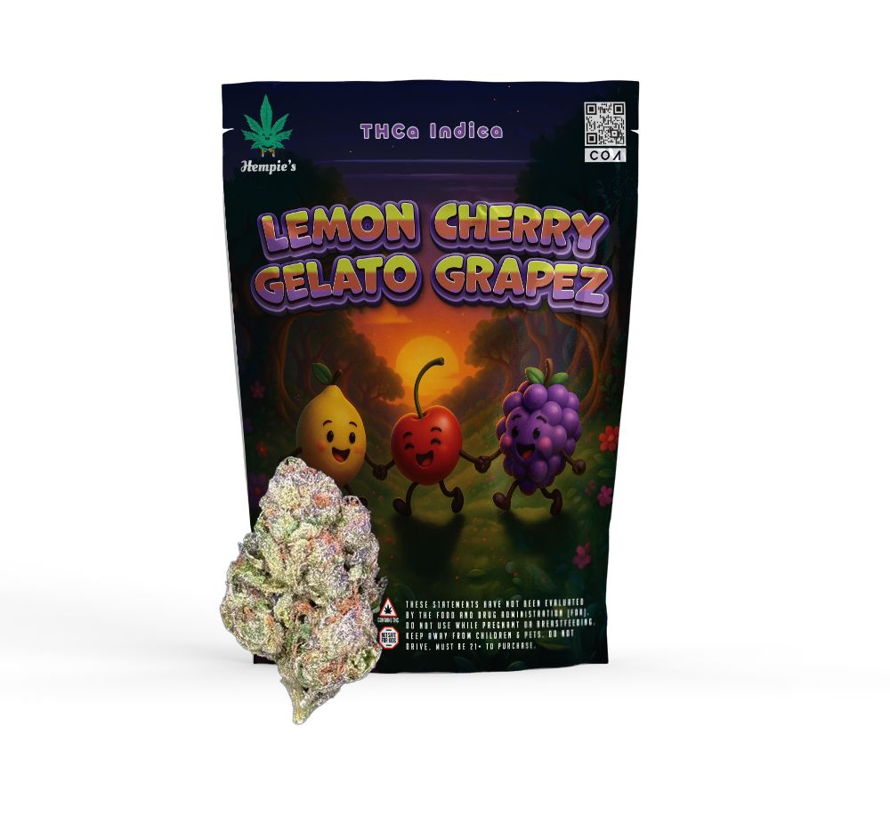 THCA Flower - AAA Lemon Cherry Gelato Grapez - Indica