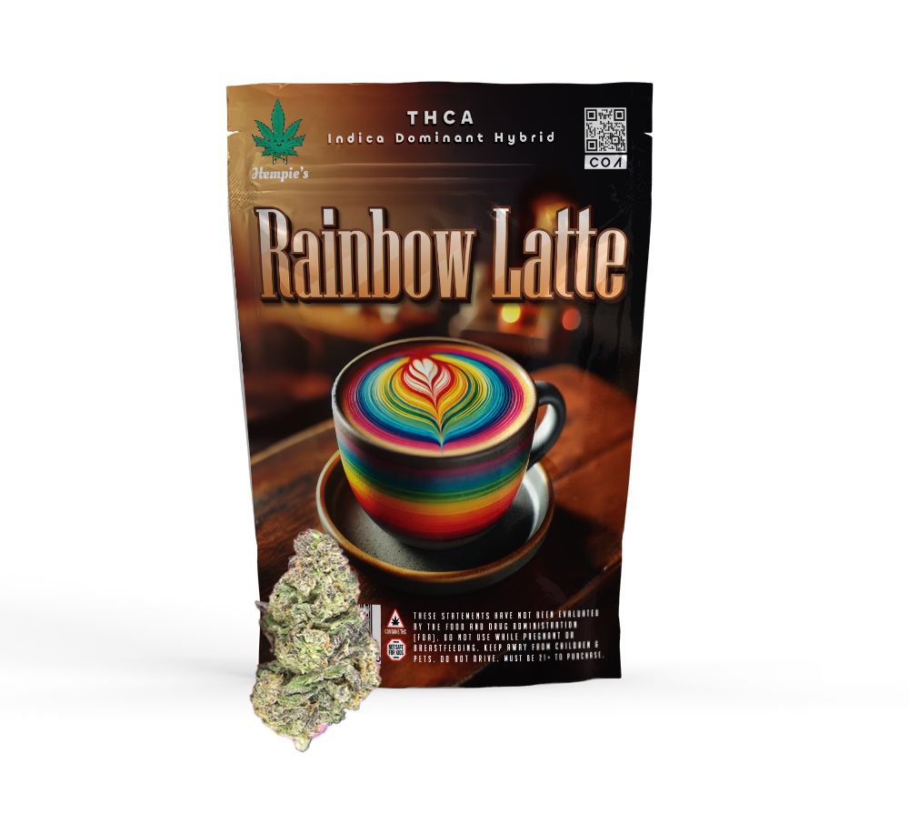 THCA Flower - AAA Rainbow Latte - Indica Dominant