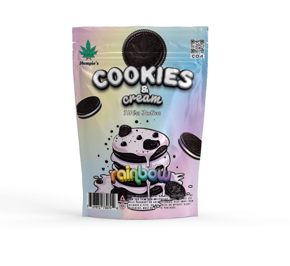 THCA Flower - AAA Rainbow Cookies &amp; Cream - Indica
