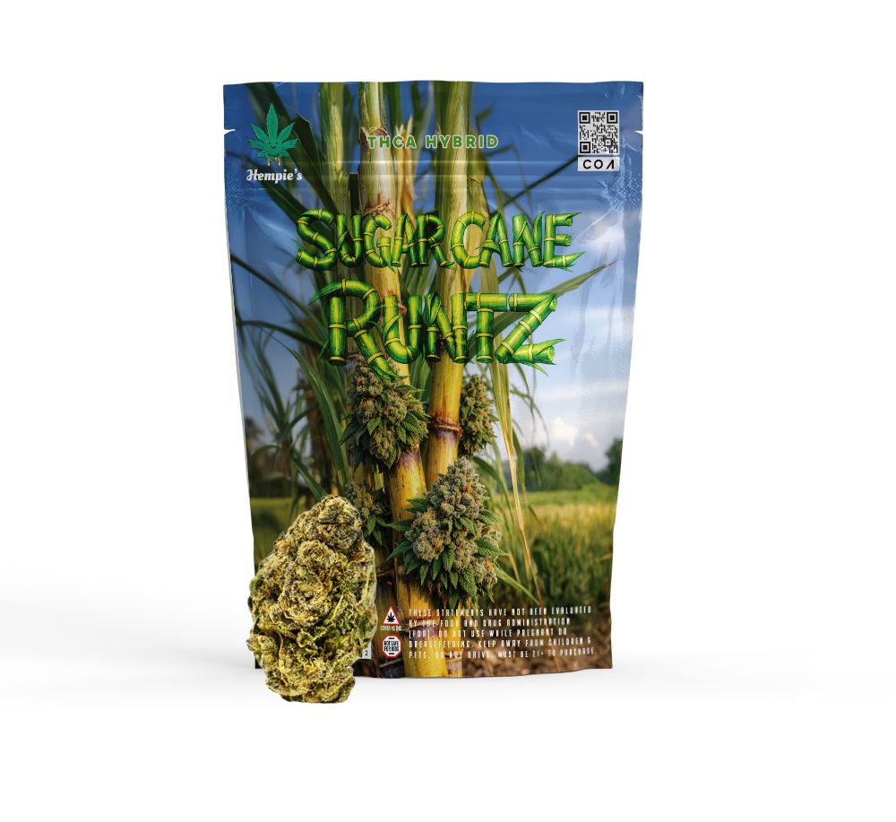 THCA Flower - AAA Sugar Cane Runtz - Hybrid