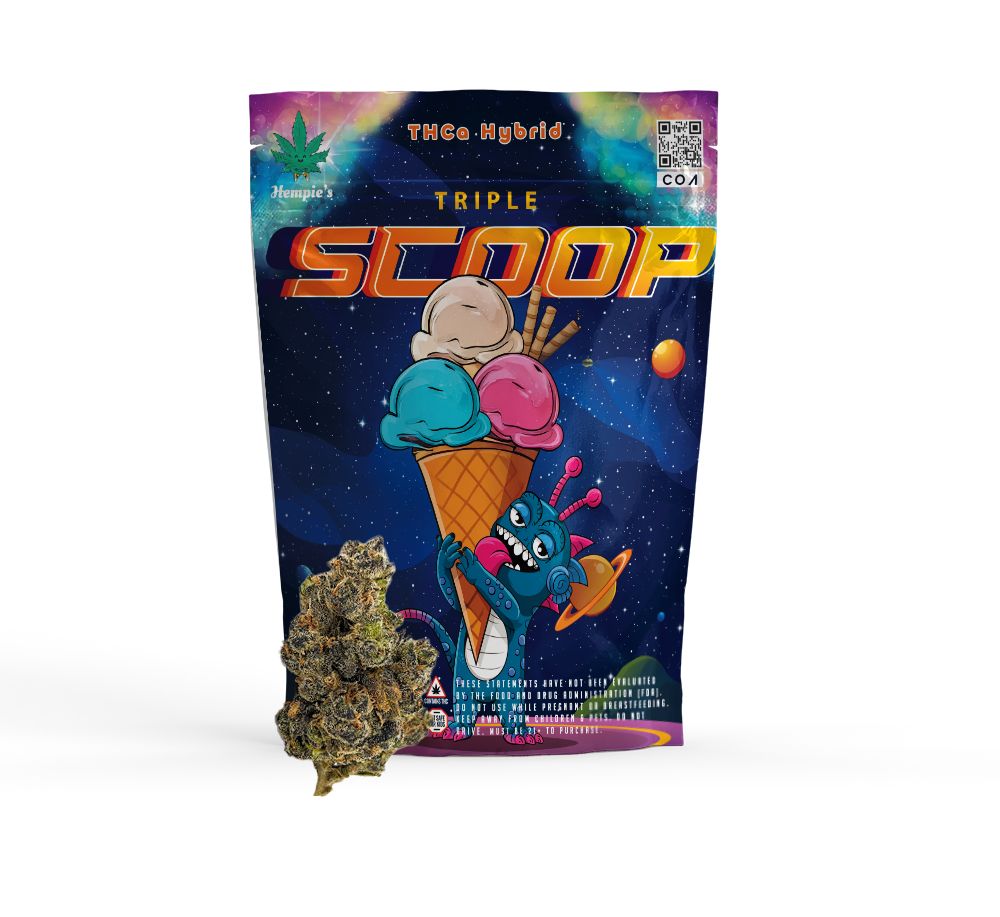 THCA Flower - AAA Triple Scoop - Hybrid