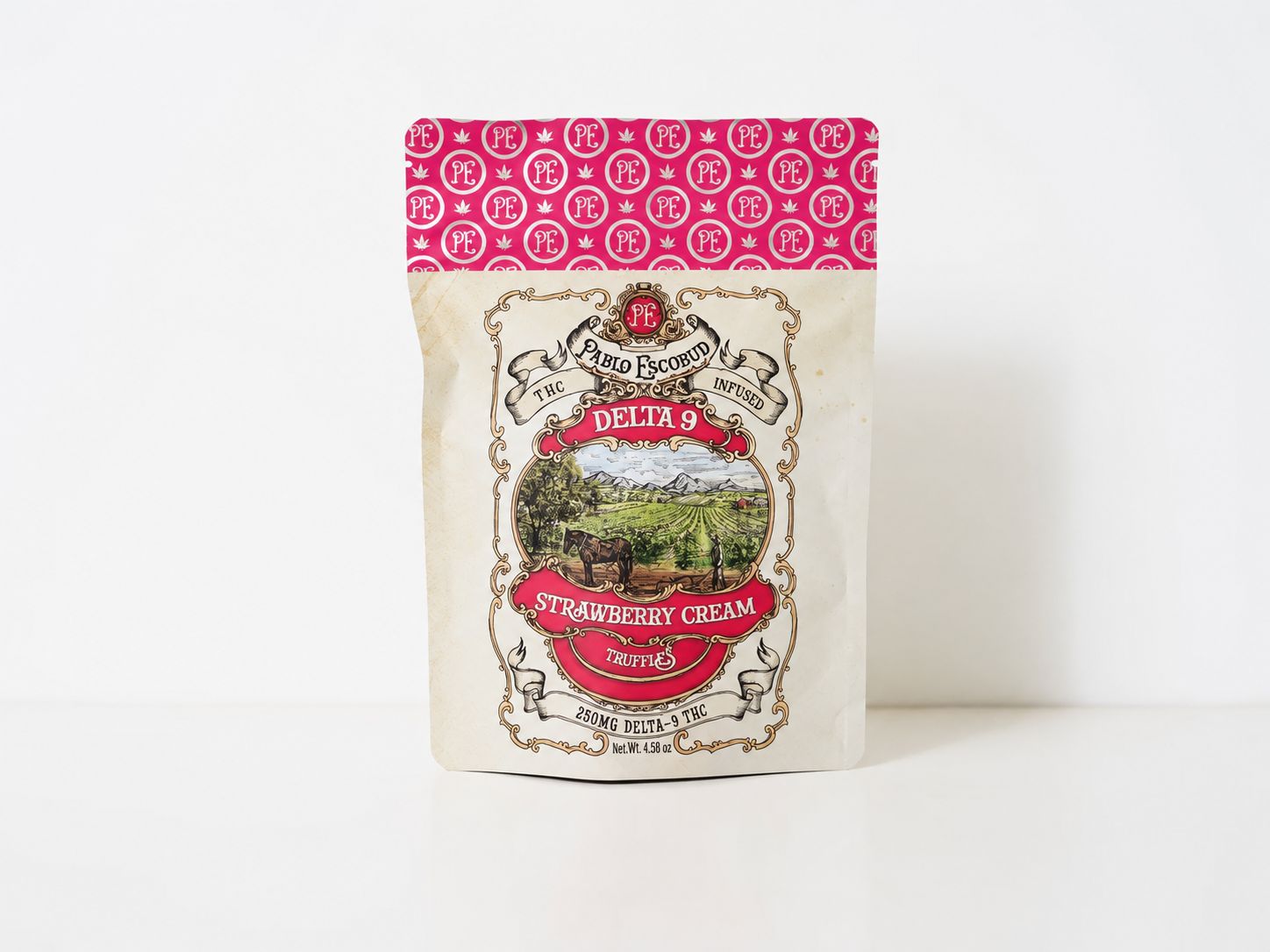 Pablo Escobud 250mg D9 Truffles - Strawberry Cream Truffles