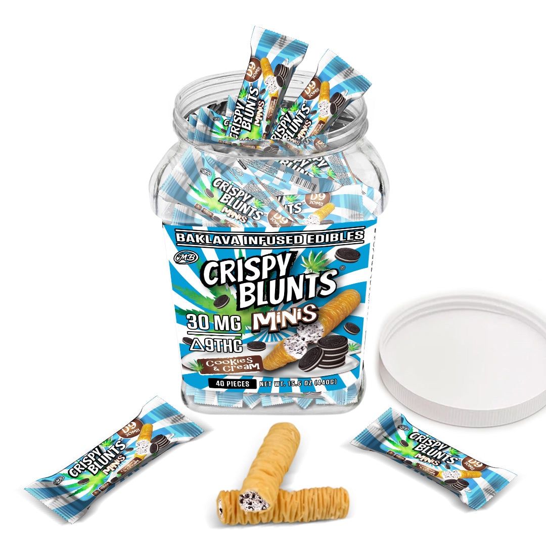 Crispy Blunts Mini Cookies &amp; Cream 30mg Delta 9